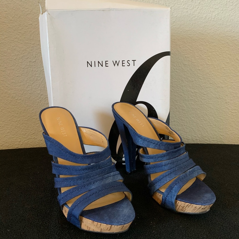 Nine West Denim Platform Sandal